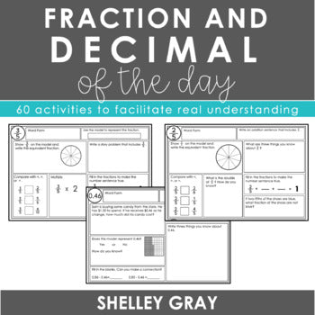 Main image for Fraction and Decimal of the Day - Daily Practice for Fractions and Decimals
