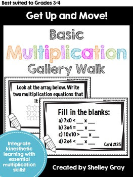 Main image for Multiplication Around the Room Gallery Walk for Basic Multiplication Facts