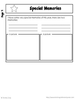 Image of End of the Year Activities Foldable Memory Book