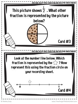 Image of Fractions Around the Room Gallery Walk - Identifying Fractions 