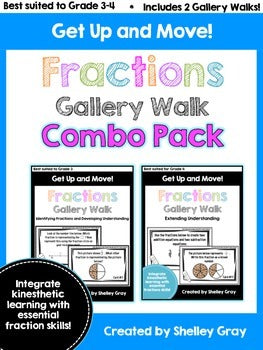 Main image for Fraction Around the Room Activities Gallery Walk Bundle