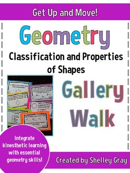 Main image for Geometry Around the Room Gallery Walk - Classification and Properties of Shapes
