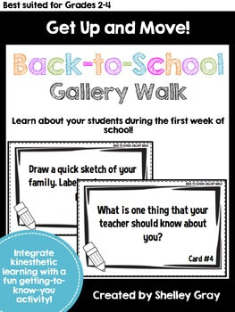 Main image for Back-to-School Around the Room Gallery Walk