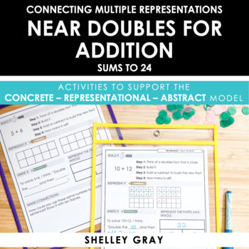 Main image for Near Doubles Addition Strategy Math Mats - CRA Model