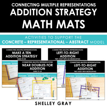 Main image for Addition Strategy Math Mats - Working With Numbers to 100 Using the CRA Model