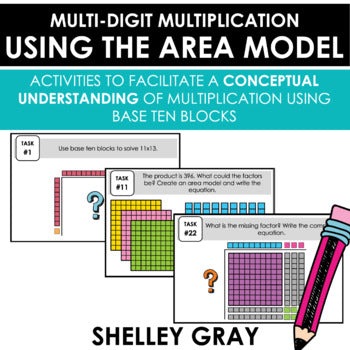 Area Model for Multi-Digit Multiplication | Using Base Ten Blocks ...