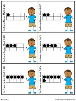 Image of Back-to-School Number Sense Math Centers for numbers 1-20