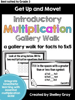 Main image for Multiplication Facts to 25 Around the Room Gallery Walk