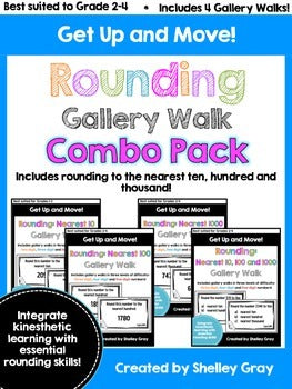Main image for Rounding Numbers - Around the Room Gallery Walk Bundle