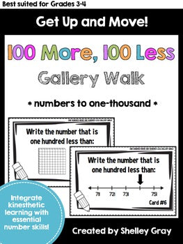 Main image for 100 More 100 Less Around the Room Gallery Walk