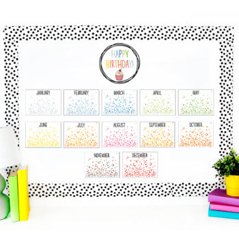 Image of Back to School Birthday Display Bulletin Board - Includes Birthday Certificates