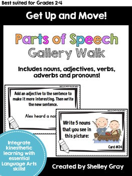 Main image for Parts of Speech Around the Room Gallery Walk Activity