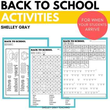 Main image for Free Back-to-School Activities for the First Day Word Search and Code Breaker