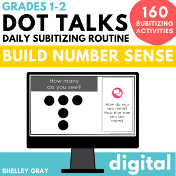 Subitizing Dot Talks for Number Talks; Subitize for Number Sense Grade ...
