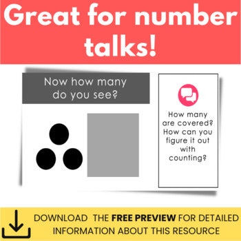 Image of Subitizing Dot Talks for Number Talks; Subitize for Number Sense Grades 1-2