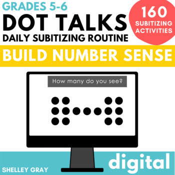 Main image for Subitizing Dot Talks for Number Talks; Subitize for Number Sense Grades 5-6