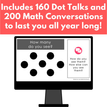 Image of Number Talks Bundle for Grade 2: Dot Talks and Math Conversations