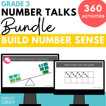 Main image for Number Talks Bundle for Grade 3: Dot Talks and Math Conversations