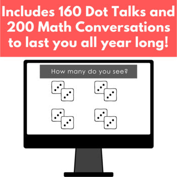 Image of Number Talks Bundle for Grade 4: Dot Talks and Math Conversations
