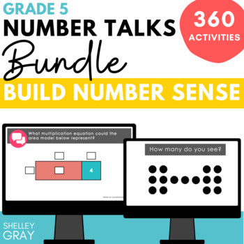 Main image for Number Talks Bundle for Grade 5: Dot Talks and Math Conversations