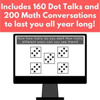 Number Talks Bundle for Grade 5: Dot Talks and Math Conversations ...