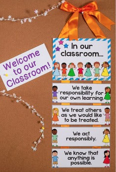 Main image for Back to School Classroom Rules Posters for Expectations and Community Building