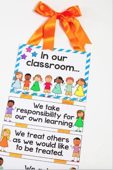 Image of Back to School Classroom Rules Posters for Expectations and Community Building