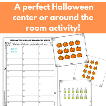 Image of Halloween Arrays Task Cards for Multiplication Practice