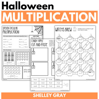 Main image for Halloween Math Worksheets for Multiplication