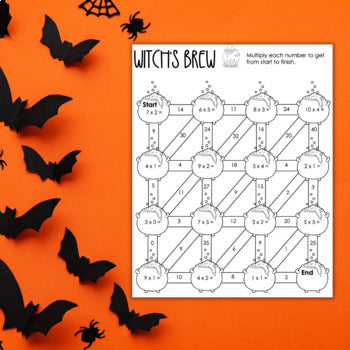 Main image for FREE Halloween Math Worksheet for Multiplication
