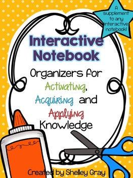 Main image for Interactive Notebook - Activating, Acquiring and Applying Knowledge