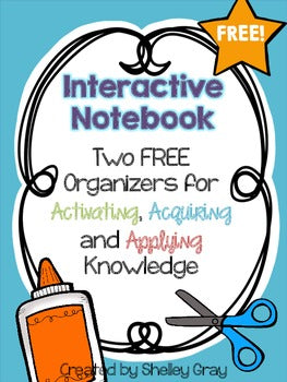 Main image for FREE Interactive Notebook Activities for Activating, Acquiring and Applying