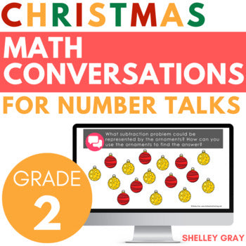 Main image for Christmas Math Conversations for Number Talks, Second Grade, 20 Number Talks