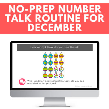 Image of Christmas Math Conversations for Number Talks, Second Grade, 20 Number Talks