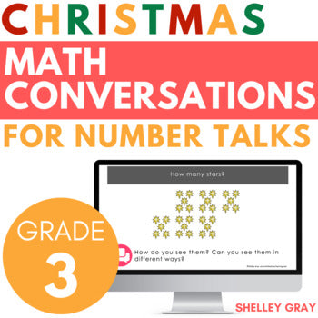 Main image for Christmas Math Conversations for Number Talks, Third Grade, 20 Number Talks