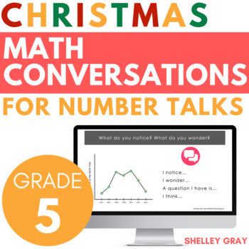 Main image for Christmas Math Conversations for Number Talks, Fifth Grade, 20 Number Talks