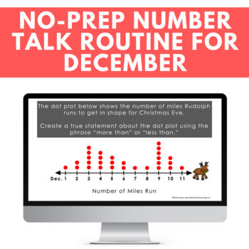 Image of Christmas Math Conversations for Number Talks BUNDLE