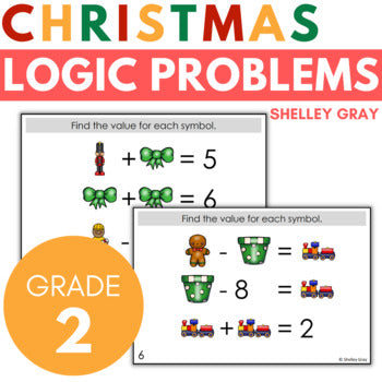 Main image for Christmas Math Logic Problems, Puzzles for Addition & Subtraction Within 10