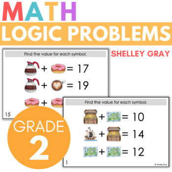 Math Logic Problems, Puzzles for Addition Within 20, Problem-Solving ...