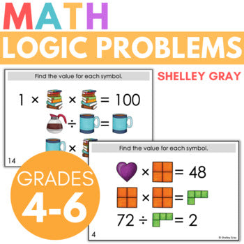 Math Logic Problems, Puzzles for Multiplication and Division, Problem ...