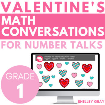 Main image for Valentine's Day Math Conversations for Number Talks, 1st Grade, 20 Number Talks