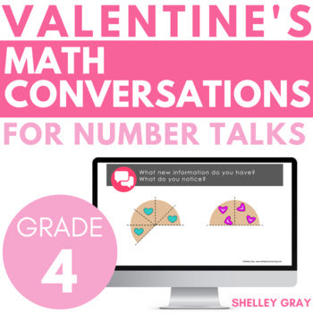 Main image for Valentine's Day Math Conversations for Number Talks, 4th Grade, 20 Number Talks