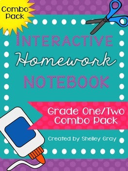 Main image for Homework Folder Activities - Interactive Notebook Style for 1st and 2nd Grade